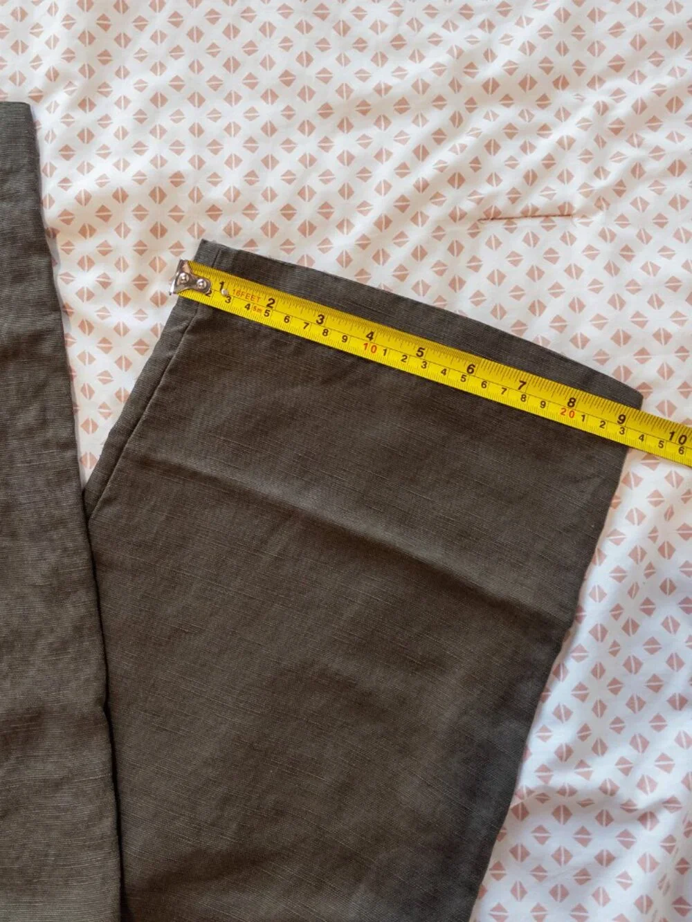 Aritzia Wilfred CruiseLinen Thesis Pants Green Linen
